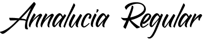 Annalucia Regular font | annalucia.ttf