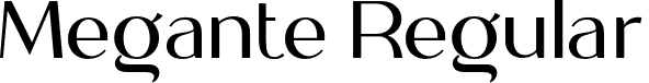 Megante Regular font | Megante font.otf