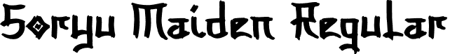 Soryu Maiden Regular font | Soryu-Maiden-Demo.otf