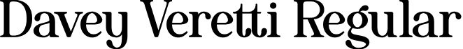 Davey Veretti Regular font | Davey-Veretti-Demo.otf