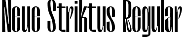 Neue Striktus Regular font | neue-striktus-regular.otf