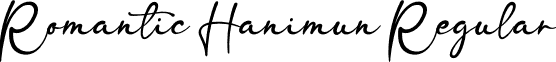 Romantic Hanimun Regular font | Romantic Hanimun.otf