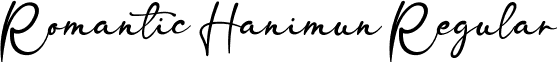 Romantic Hanimun Regular font | Romantic Hanimun.ttf