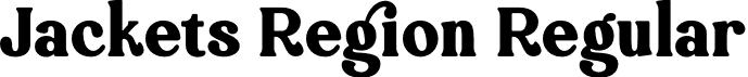 Jackets Region Regular font | jackets-region.otf