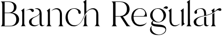 Branch Regular font | Branch.ttf