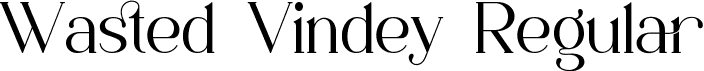 Wasted Vindey Regular font | Wasted Vindey.ttf