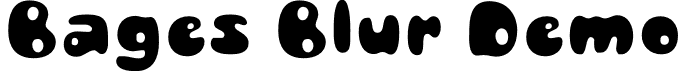 Bages Blur Demo font | BagesBlur-Regular_demo.otf