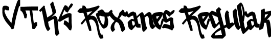 VTKS Roxanes Regular font | VTKS Roxanes.ttf