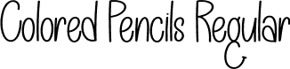 Colored Pencils Regular font | Colored-Pencils.otf