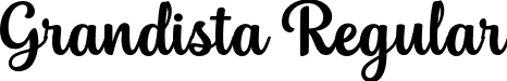 Grandista Regular font | Grandista.otf