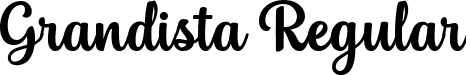 Grandista Regular font | Grandista.ttf