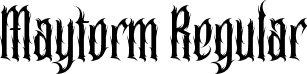 Maytorm Regular font | Maytorm-Regular.ttf