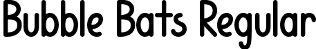 Bubble Bats Regular font | BubbleBats.ttf