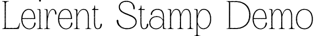 Leirent Stamp Demo font | LeirentStamp-Regular_demo.otf