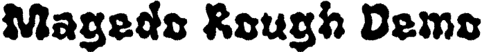 Magedo Rough Demo font | MagedoRough-Regular_demo.otf