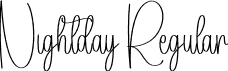 Nightday Regular font | Nightday.otf