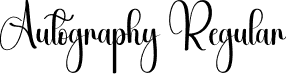 Autography Regular font | Autography.otf