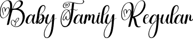 Baby Family Regular font | Baby-Family.otf