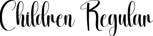 Children Regular font | Children.otf