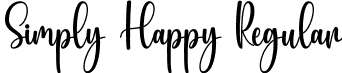 Simply Happy Regular font | SimplyHappy.otf