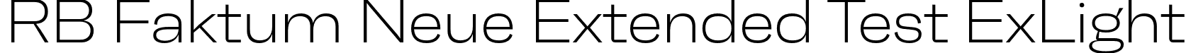 RB Faktum Neue Extended Test ExLight font | NeueFaktumExtendedTest-ExtraLight.otf