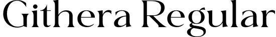 Githera Regular font | githera.otf