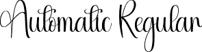 Automatic Regular font | Automatic.otf