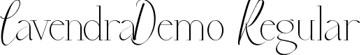 Lavendra Demo Regular font | LavendraDemoRegular.ttf