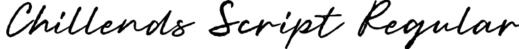 Chillends Script Regular font | Chillends - Demo.otf