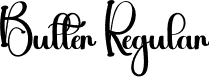 Butter Regular font | Butter.otf