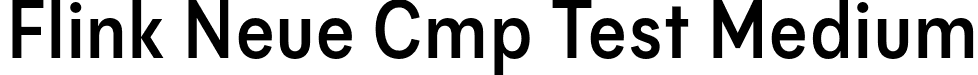 Flink Neue Cmp Test Medium font | FlinkNeueCmpTest-Medium.otf