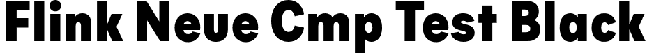 Flink Neue Cmp Test Black font | FlinkNeueCmpTest-Black.otf