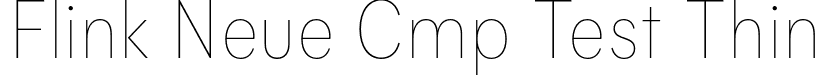 Flink Neue Cmp Test Thin font | FlinkNeueCmpTest-Thin.otf