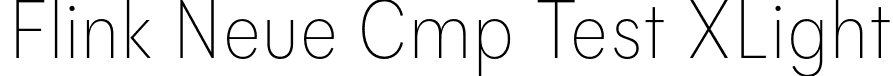 Flink Neue Cmp Test XLight font | FlinkNeueCmpTest-XLight.otf