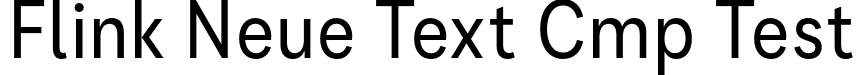 Flink Neue Text Cmp Test font | FlinkNeueTextCmpTest-Regular.otf