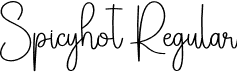 Spicyhot Regular font | Spicyhot.otf