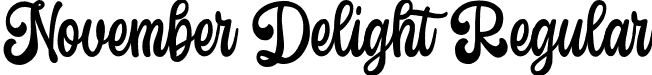 November Delight Regular font | november-delight.otf