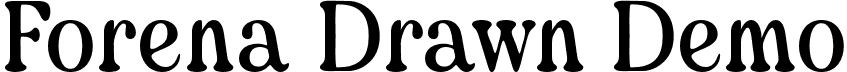 Forena Drawn Demo font | ForenaDrawn-Regular_demo.otf