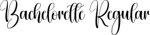 Bachelorette Regular font | Bachelorette.otf