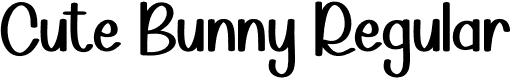 Cute Bunny Regular font | Cute-Bunny.otf