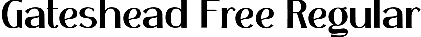 Gateshead Free Regular font | Gateshead-Free.otf