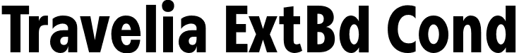 Travelia ExtBd Cond font | Travelia-ExtraBoldCondensed.otf