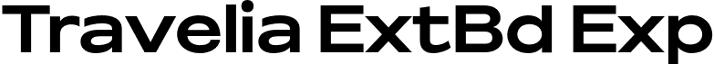 Travelia ExtBd Exp font | Travelia-ExtraBoldExpanded.otf