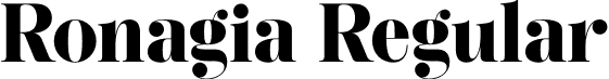 Ronagia Regular font | ronagia.otf