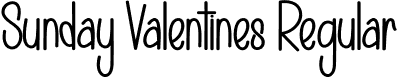 Sunday Valentines Regular font | Sunday-Valentines.otf