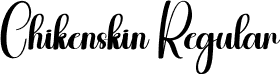 Chikenskin Regular font | Chikenskin.otf