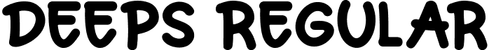 Deeps Regular font | Deeps.ttf