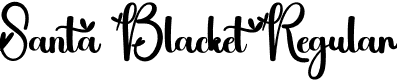 Santa Blacket Regular font | Santa-Blacket.otf