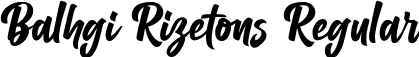 Balhgi Rizetons Regular font | BalhgiRizetons-8MREA.ttf