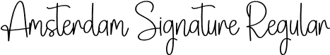 Amsterdam Signature Regular font | Amsterdam-Signature.otf